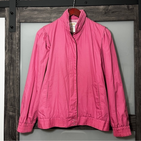London Fog Jackets & Blazers - Vintage 80's London Fog Women's Pink Members Only Jacket Size 9/10 Retro